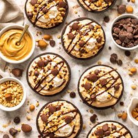 Frozen Peanut Butter Pies