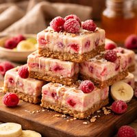 Frozen Raspberry Banana Bars