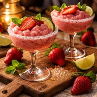Frozen Strawberry Margarita Dessert