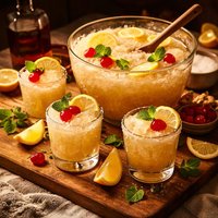 Frozen Whiskey Sour Punch