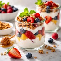 Fruit-Infused Greek Yogurt Parfait