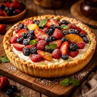 Fruit and Mascarpone Italian Cheesecake Pie
