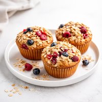 Fruit and Oatmeal Muffins