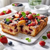 Fruit Casserole Cake Sugar Free