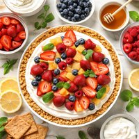 Fruit Dip Strawberry Pie