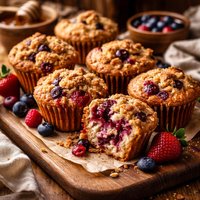 Fruit Filled Muffins
