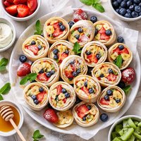 Fruit Filled Tortilla Roll Ups