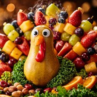 Fruit Gobbler Turkey Centerpiece