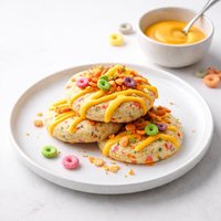 Fruit Loop Cookies and Orange Icing