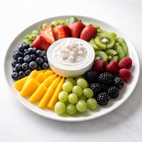 Fruit Plate with Marshmallow Sauce