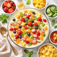 Fruit Salad Pudding