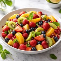 Fruit Salad with Citrus Mint Dressing