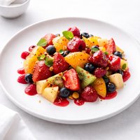 Fruit Salad with Cranberry Dressing