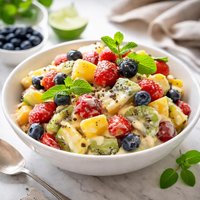 Fruit Salad with Cream
