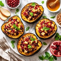 Fruit Stuffed Acorn Squash
