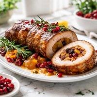 Fruit Stuffed Pork Tenderloin