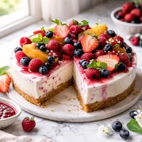 Fruity Frozen Cheesecake