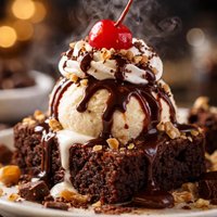 Fudge Brownie Sunday