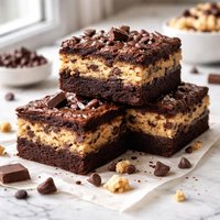 Fudge Brownies with Cookie Dough
