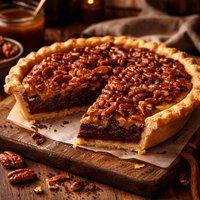 Fudge Butter Pecan Pie