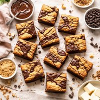 Fudge Filled Blondies