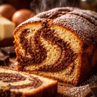 Fudge Marble Pound Cake