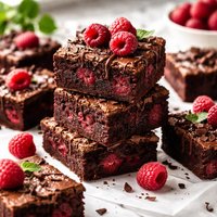 Fudge Raspberry Brownies