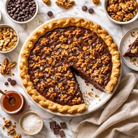 Fudge Walnut Pie