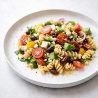 Fun Greek Style Pasta Salad