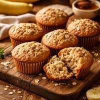Funky Fat Free Banana Muffins