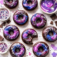 Galactic Chocolate Donuts