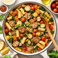 Garden Fresh Sausage Pasta