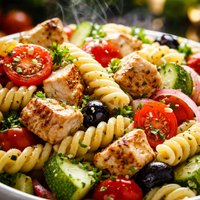 Garden Pasta Salad with Chicken