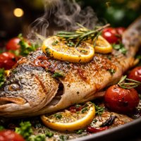 Garden Roasted Sea Bass