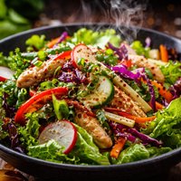 Garden Salad with an Asian Touch