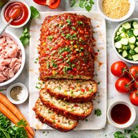 Garden Vegetable Turkey Meatloaf