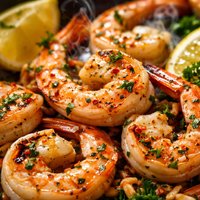 Garlic and Lemon Grilled Prawns