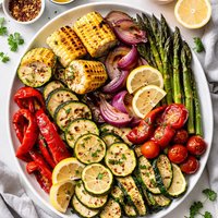 Garlic and Lemon Grilled Vegetables