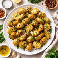 Garlic and Parsley Potatoes with Red and Black Pepper Rachael R