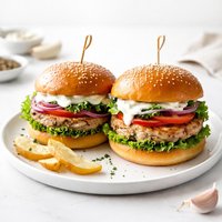 Garlic and Ranch Turkey Burgers