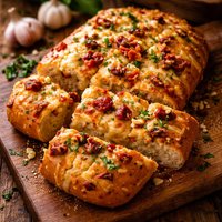 Garlic and Sun Dried Tomato Cheese Bread