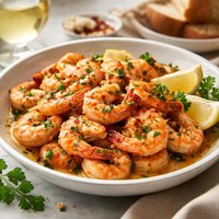 Garlic and White Wine Prawns