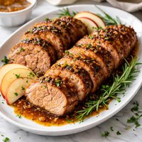 Garlic Apple Butter Pork Tenderloin