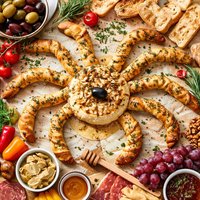 Garlic Baked Brie Spider