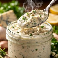 Garlic Blue Cheese Salad Dressing