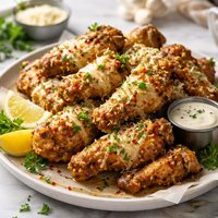 Garlic Cheese Chicken Wings