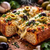 Garlic Cheese Olive Bread