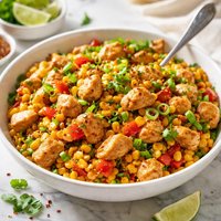Garlic Chicken and Corn Stir Fry