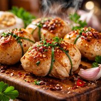 Garlic Chicken Cushions