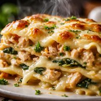 Garlic Chicken Lasagna